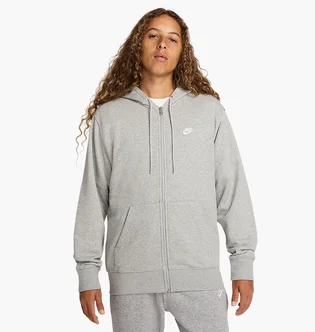 Толстовка мужская Nike Nk Club Ft Fleece Full-Zip Grey FN3884-063