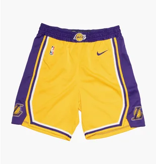 Шорты мужские Nike La Lakers Short Yellow/Violet AJ5617-728