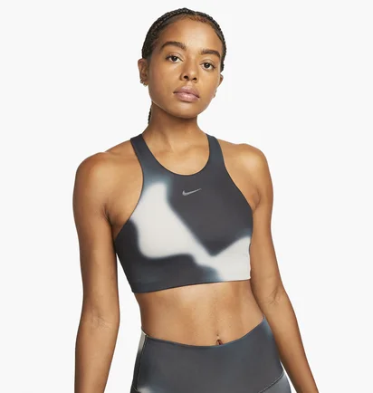 Топ женский Nike W Ny Df Swsh Md365 Aop Bra Grey Dm0647-070