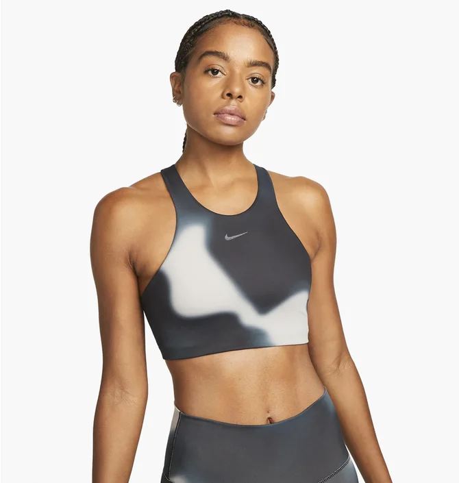 Топ женский Nike W Ny Df Swsh Md365 Aop Bra Grey Dm0647-070