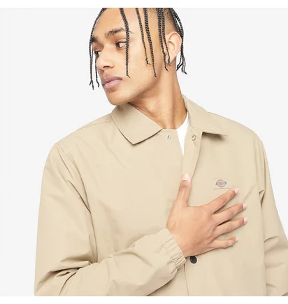 Куртка чоловіча Dickies Oakport Coaches Jacket Beige Dk0A4Xewkhk1