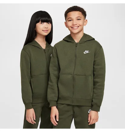 Спортивний костюм дитячий Nike Nsw Club Flc Fz Tracksuit Olive FD3114-325