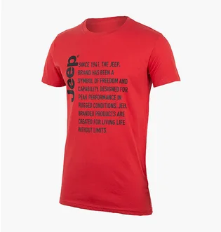 Футболка мужская Jeep T-Shirt Since 1941 Red O102591-R699