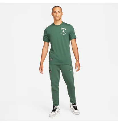Футболка чоловіча Air Jordan Psg X Paris Saint-Germain Logo T-Shirt Green DB6514-333