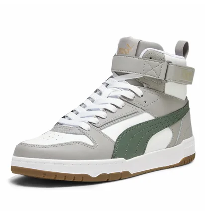 Кроссовки мужские Puma Rbd Game High Top Sneakers Grey/White 385839-17