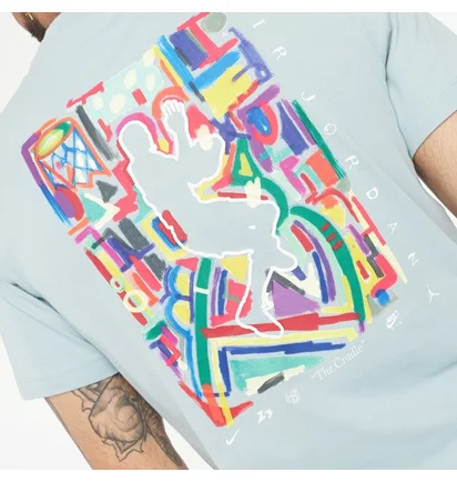 Футболка мужская Air Jordan Brand Graphic Crew Tee Light Blue Dm3078-366