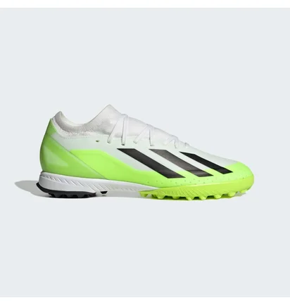 Сороконожки унисекс Adidas X Crazyfast.3 Turf Shoes White/Green ID9337
