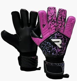 Перчатки вратарские унисекс Redline Action Negative Purple Black/Pink RLM67