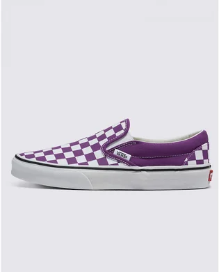 Кеды унисекс Vans Classic Slip-On Checkerboard Shoe Violet/White VN000BVZ1N8