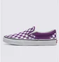 Кеды унисекс Vans Classic Slip-On Checkerboard Shoe Violet/White VN000BVZ1N8
