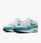 Кросівки жіночі Nike Air Max 1 Wmns White/Turquoise 319986-117