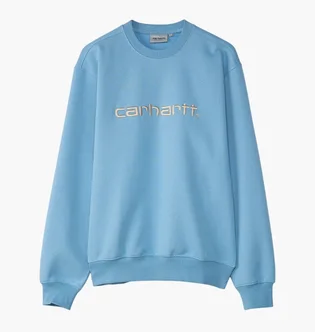 Свитшот мужской Carhartt WIP Carhartt Light Blue I030546.2QKXX