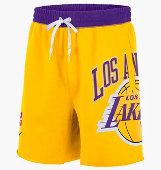 Шорти чоловічі Nike Nba Los Angeles Lakers Courtside Heritage Short Amarillo Field Yellow DB1954-728
