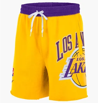 Шорти чоловічі Nike Nba Los Angeles Lakers Courtside Heritage Short Amarillo Field Yellow DB1954-728