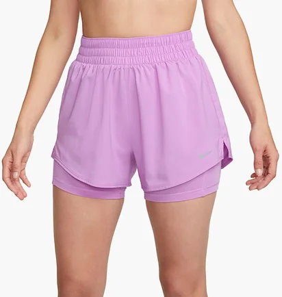 Шорты женские Nike One Dri-Fit High-Rise 3In 2In1 Short Violet DX6016-532