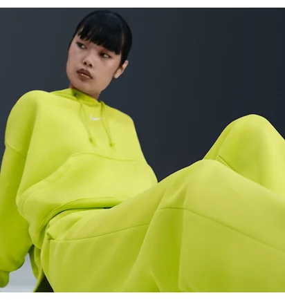 Штани жіночі Nike Sportswear Phoenix Fleece High-Waisted Wide-Leg Pants Green IH1011-389