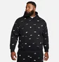 Худі чоловіче Nike Club Aop Po Hoody Black FB7434-010