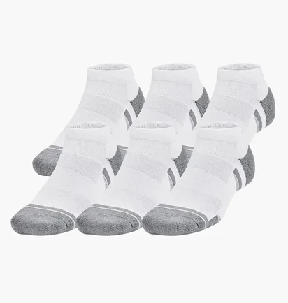 Носки унисекс Under Armour Perf Tech 6Pk Low White 1386244-100