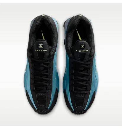 Кросівки чоловічі Nike Shox R4 Reflective Black/Turquoise IF4849-500