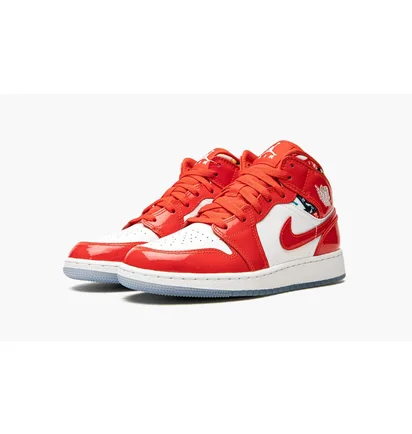 Кроссовки детские Air Jordan Air 1 Mid Se Red Dc7248-600