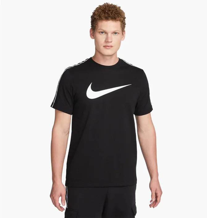 Футболка мужская Nike M Nsw Repeat Sw Ss Tee Black DX2032-011