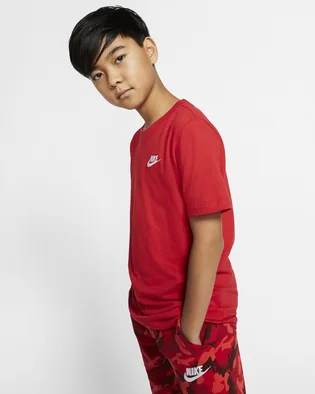 Футболка детская Nike B Nsw Tee Emb Futura Red AR5254-657