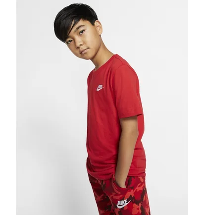 Футболка детская Nike B Nsw Tee Emb Futura Red AR5254-657