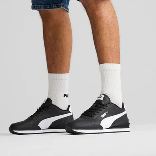 Кросівки унісекс Puma St Runner V4 Leather Sneakers Black 399068-01