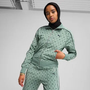 Олімпійка жіноча Puma T7 Road To Unity All-Over Print Green 629792-30