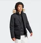 Парка мужская Adidas Hooded Fur Parka Black IK0553