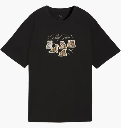 Футболка жіноча Puma Graphics Kitty Sticker Black 634589-01