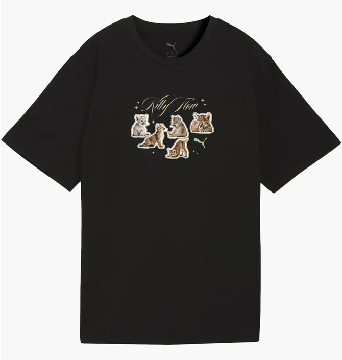Футболка жіноча Puma Graphics Kitty Sticker Black 634589-01