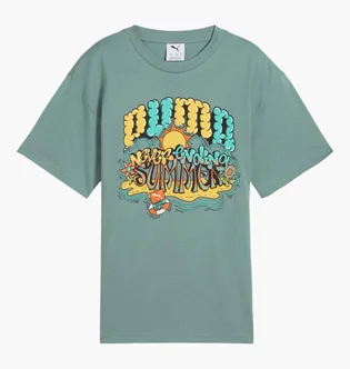 Футболка детская Puma Graphics Puma Tee Turquoise 629874-30