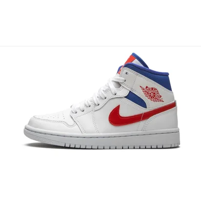 Кроссовки женские Air Jordan Wmns 1 Mid White BQ6472-164