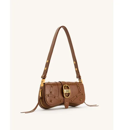 Сумка жіноча JW PEI Joy Crushed Shoulder Bag Brown BB2023BG70341JWP