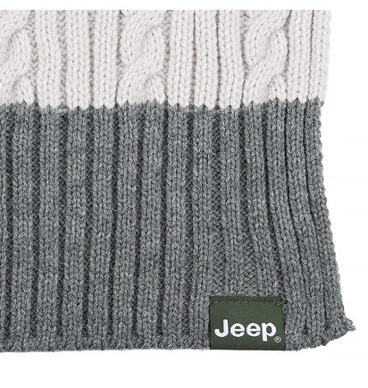 Шарф унисекс Jeep Twisted Tricot Scarf J22W White O102603-J872