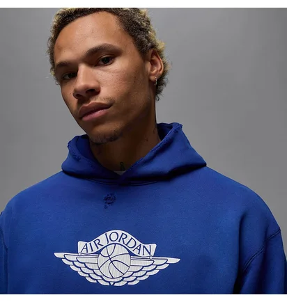 Худи мужское Air Jordan Rare Air Fleece Pullover Hoodie Blue/White IB3003-485