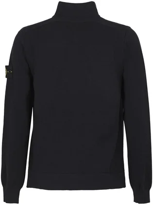 Кофта чоловіча Stone Island Stretch Rws Wool Zip-Up Black K2S155100062-S00A1-V0029