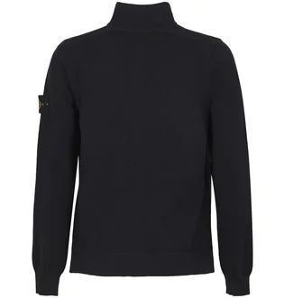 Кофта мужская Stone Island Stretch Rws Wool Zip-Up Black K2S155100062-S00A1-V0029