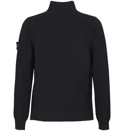 Кофта мужская Stone Island Stretch Rws Wool Zip-Up Black K2S155100062-S00A1-V0029