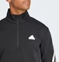 Кофта мужская Adidas Future Icons 3-Stripes Half-Zip Sweatshirt Black IN3314
