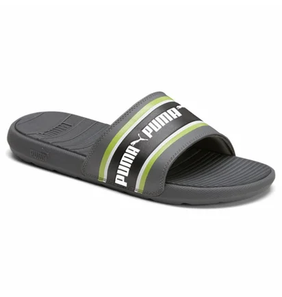 Тапочки мужские Puma Cool Cat Stripe Repeat Slide Sandals Grey 385887-02