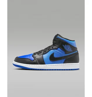 Кроссовки мужские Air Jordan 1 Mid Shoes Black/Blue DQ8426-042