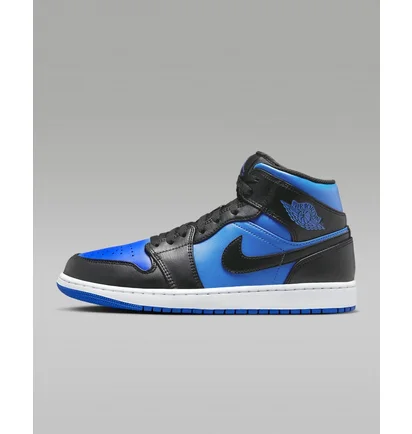 Кросівки чоловічі Air Jordan 1 Mid Shoes Black/Blue DQ8426-042