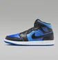 Кросівки чоловічі Air Jordan 1 Mid Shoes Black/Blue DQ8426-042