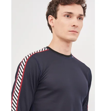 Термобілизна чоловіча Helly Hansen Lifa Stripe Crew Blue 48800-597
