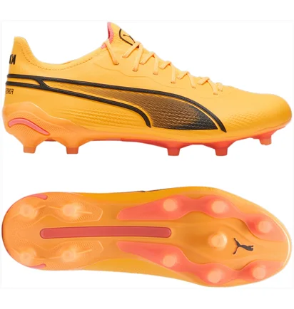 Бутсы унисекс Puma King Ultimate Fg/Ag Yellow 107563-08