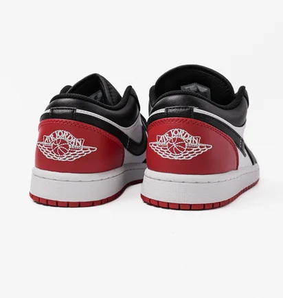 Кроссовки мужские Air Jordan 1 Low Black/Red 553558-161