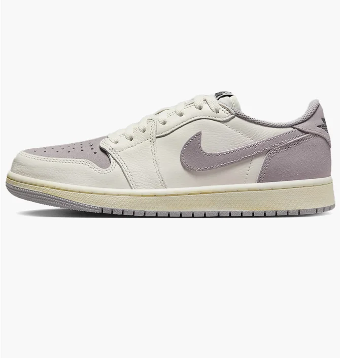 Кроссовки мужские Air Jordan Air 1 Low Og Shoes Beige/Violet CZ0790-101