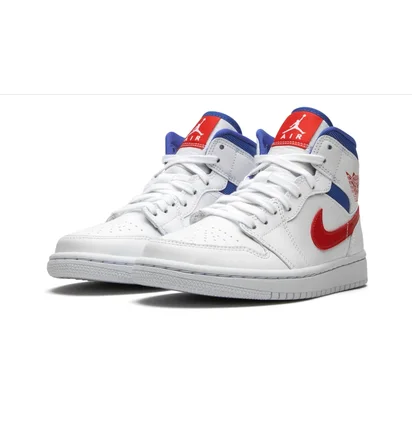 Кроссовки женские Air Jordan Wmns 1 Mid White BQ6472-164